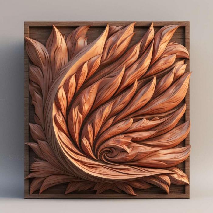 Patterns and decorations (stl flame 3, PATTERN_2611) 3D models for cnc